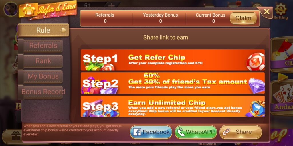 How To Refer & Earn Satta Rummy